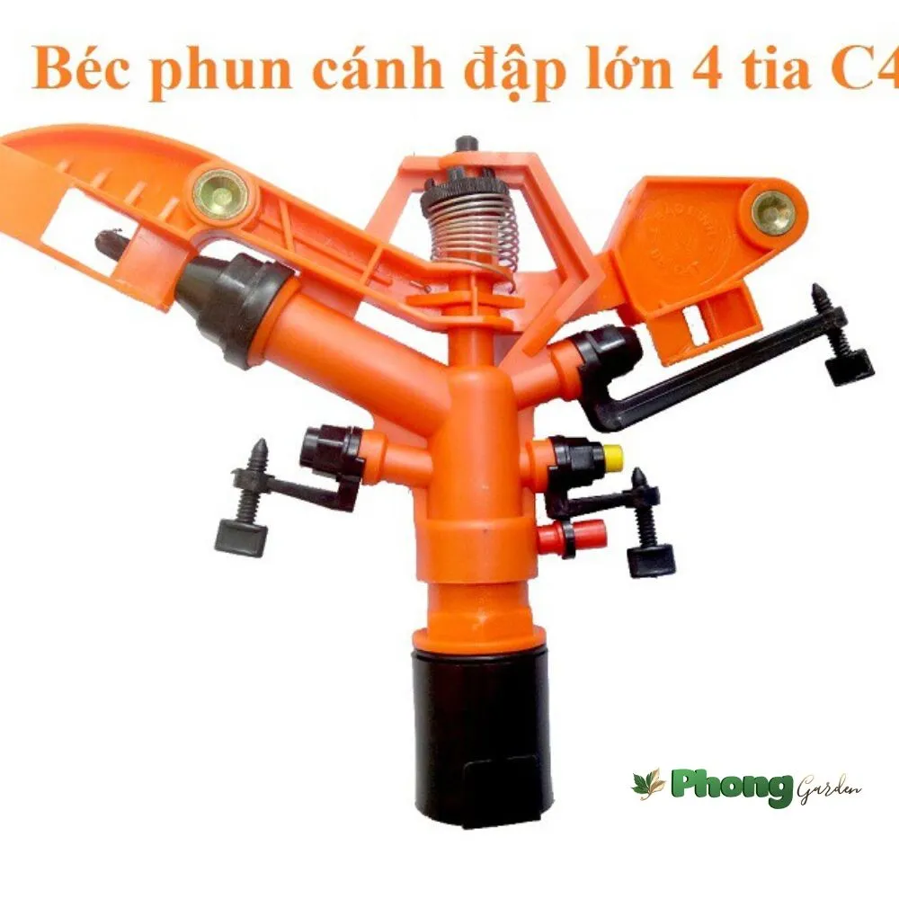 Cách Sử Dụng Béc Phun Tưới Cây Công Nghiệp 4 Tia